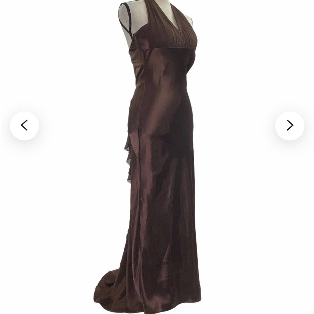 Brown bridesmaid dress